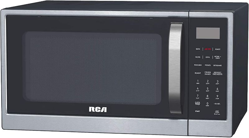 Photo 1 of RCA RMW1205 1.2 cu ft Microwave, Digital Air Fryer, Convection Oven, Combo-Fry with XL Capacity, Stainless Steel Finish
