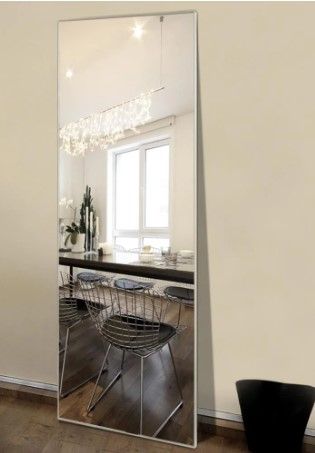 Photo 1 of 36x60 in.Oversized Modern Metal Framed Full Length Standing Mirror
