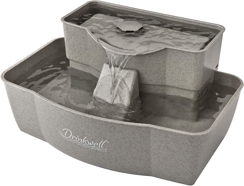 Photo 1 of PetSafe Drinkwell Multi-Tier Pet Fountain - Automatic Dog or Cat Water Fountain - Fresh, Flowing 100 oz Capacity Water Dispenser - Great for Senior Pets - Dishwasher Safe - Filters Included
