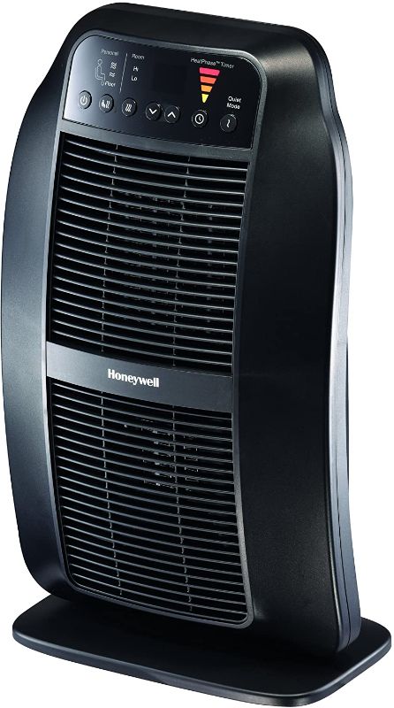 Photo 1 of Honeywell HeatGenius Ceramic Heater, Black – Easy to Use Space Heater with Multi-Directional Heating, Digital Controls and Programmable Thermostat
