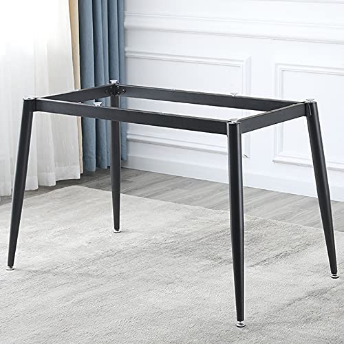 Photo 1 of Modern Desk Frame 28" Industrial Metal Table Legs with Suction Cups,Desk Base for Marble, Glass,Wood Top, Set of 4 Black Furniture Legs for Home,Kitchen,DIY Desk
