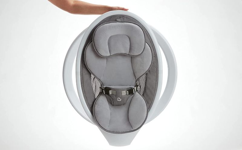 Photo 1 of Munchkin Bluetooth Enabled Lightweight Baby Swing with Natural Sway in 5 Ranges of Motion, Includes Remote Control

