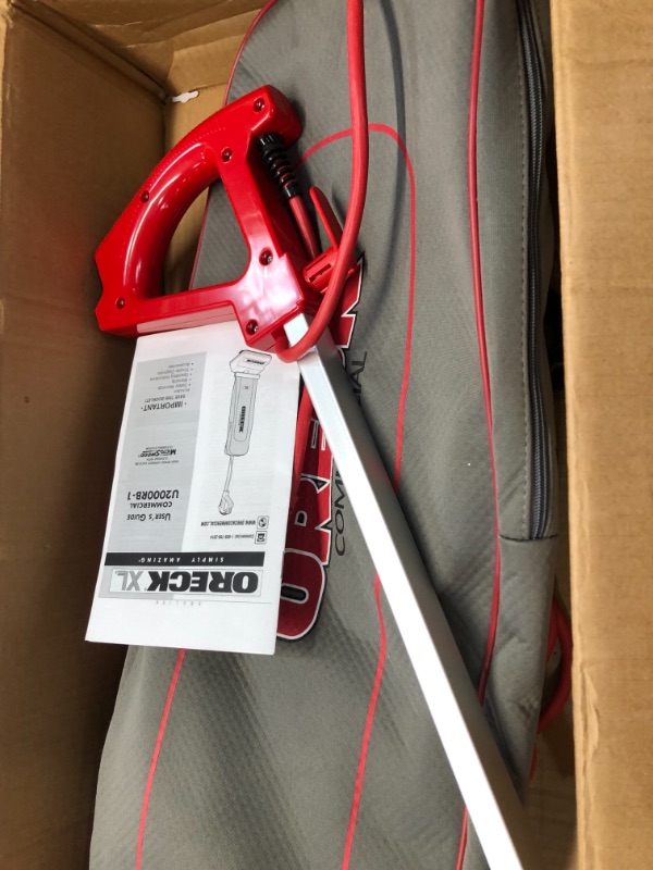 Photo 2 of Oreck - U2000RB-1 Commercial, Professional Upright Vacuum Cleaner, For Carpet and Hard Floor, U2000RB1, Red ***PARTS ONLY***
