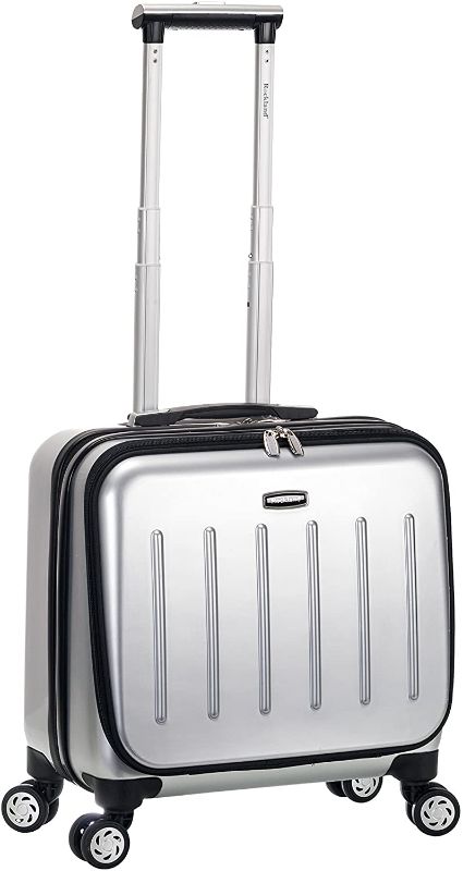 Photo 1 of Rockland Revolution Hardside Rolling Computer Case, Silver, Carry-On 17-Inch
