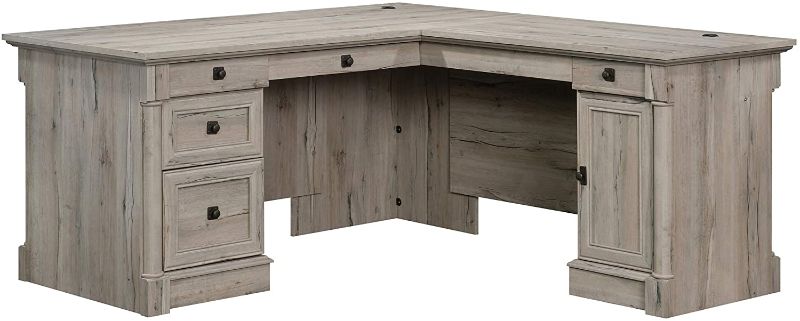 Photo 1 of Sauder 424811 Palladia L-Desk, Split Oak Finish
