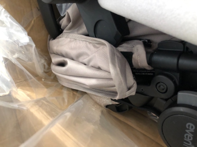 Photo 4 of Evenflo Pivot Modular Travel System with SafeMax Infant Car Seat - Sandstone