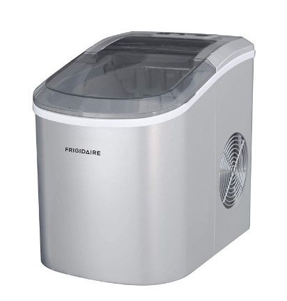 Photo 1 of Frigidaire EFIC189-Silver Compact Ice Maker, 26 lb per Day, Silver
