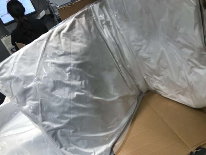 Photo 1 of 2 Pack White Goose Feather Bed Pillow - 600 Thread Count Egyptian Cotton, Medium Firm,Soft Support Surround Fill Polyester King Size,White Solid (King:2 Pillows)
28"L x 20"W
