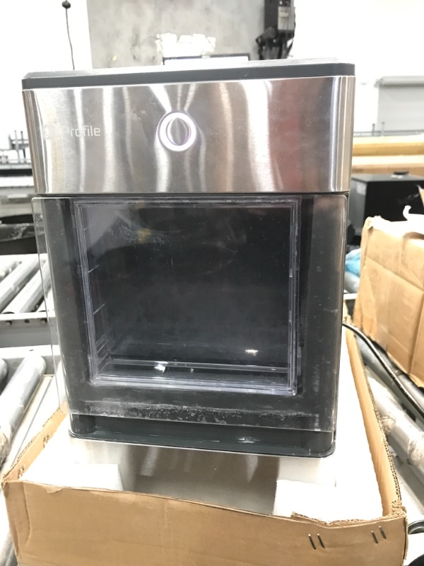 Photo 2 of ***PARTS ONLY***GE Profile Opal | Countertop Nugget Ice Maker | Portable Ice Machine Complete with Bluetooth Connectivity | Smart Home Kitchen Essentials | Stainless Steel Finish | Up to 24 lbs. of Ice Per Day
15.5 x 10.5 x 17.25 inches
