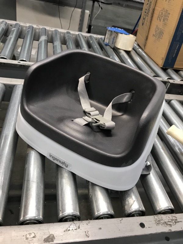 Photo 1 of Ingenuity SmartClean Toddler Booster Seat for Dining Table with 3-Point Harness Straps

