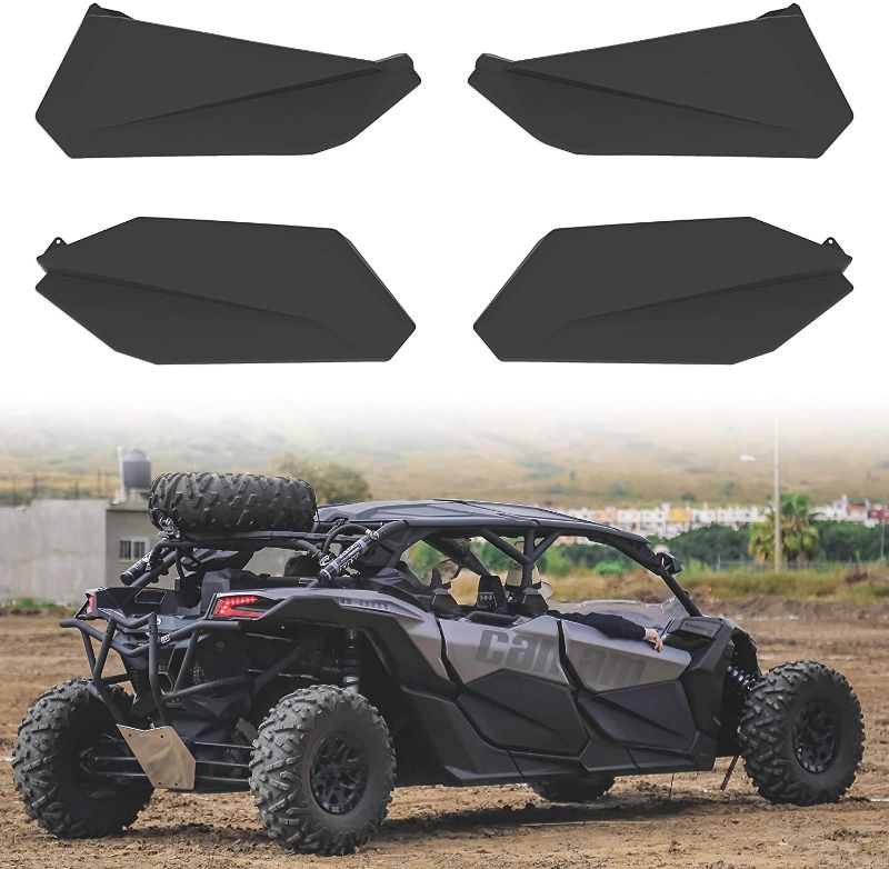 Photo 1 of Lower Doors Kit for Can-Am X3 Max, SAUTVS Lower Door Inserts Panels with Built-in Metal Frame for Can Am Maverick X3 Max RS DS 2017-2021 Accessories (4 Doors, Front & Rear)
