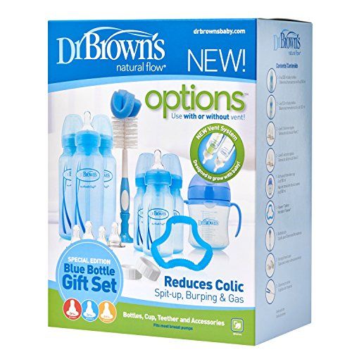 Photo 1 of Dr. Brown's Options Baby Bottles Gift Set, Blue
