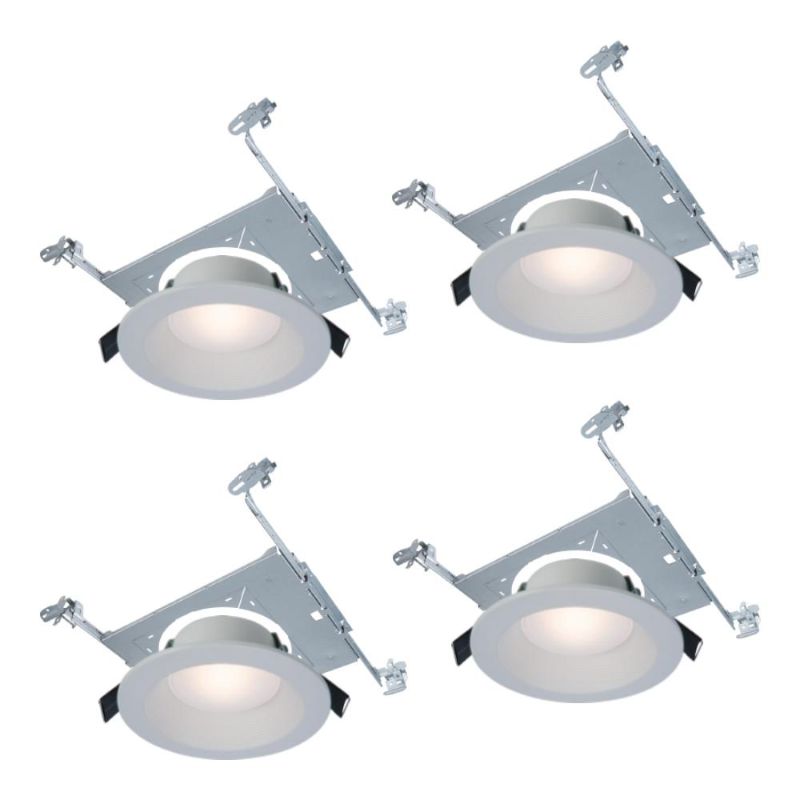 Photo 1 of ****PARTS ONLY****
HALO RL 6 in. Color Selectable New Construction or Remodel Canless Recessed Integrated LED Kit with Mount Frame (4-Pack)

