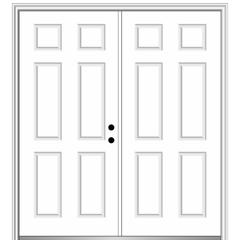 Photo 1 of ***New***
MMI Door 60 in. X 80 in. Left-Hand Inswing Classic 6-Panel Primed Steel Prehung Front Door with Brickmould
