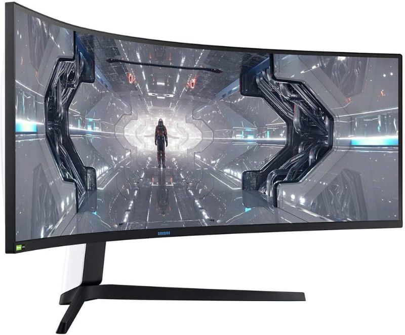 Photo 1 of SAMSUNG 49-inch Odyssey G9 Gaming Monitor | QHD, 240hz, 1000R Curved, QLED, NVIDIA G-SYNC & FreeSync | LC49G95TSSNXZA Model