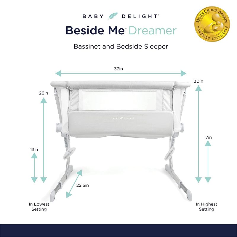 Photo 1 of Baby Delight Beside Me Dreamer Bassinet & Bedside Sleeper | Driftwood Grey, Driftwood Grey
37" x 22.5" x 30.75" / 19lbs