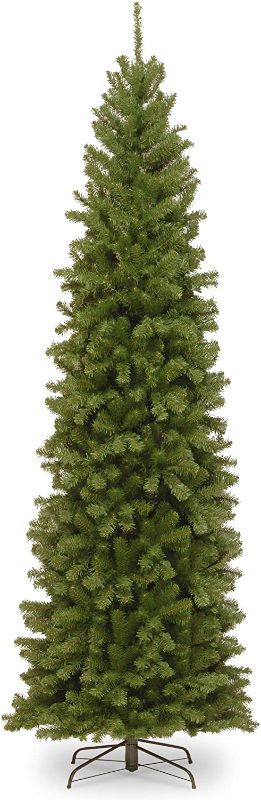 Photo 1 of 10’ North Valley Spruce Pencil Slim Artificial Christmas Tree - Unlit