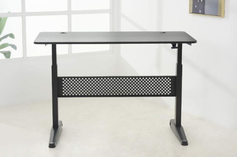 Photo 1 of NOT COMPLETE DESK TOP ONLY 
ApexDesk ALF55-BLACK Movable Sit/Standing Desk, Pneumatic Height Adjustable from 29” to 48”, 55 x 27 in Top, Black