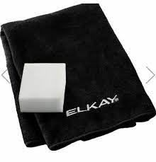 Photo 1 of  3 items 
Elkay Sink Cleaning Kit, Cleaning Pad and Microfiber Cloth- LKCLKIT ($12)
Elkay LKQS35BK Polymer Drain Fitting with Removable Basket Strainer and Rubber Stopper, Black ($44)
Elkay Stainless Steel 11-1/2'' x 11-1/2'' x 1'' Bottom Grid ($85)
