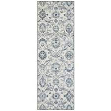 Photo 1 of 2 items 
Olympia Rug Gray/Blue - Maples 2' x 6' ($29)
Brumlow Mills Holiday Vines Washable Festive Christmas Indoor or Outdoor Holiday Rug for Living or Dining Room, Bedroom Carpet and Kitchen Runner Rug, 20" x 34", Neutral ($14)
