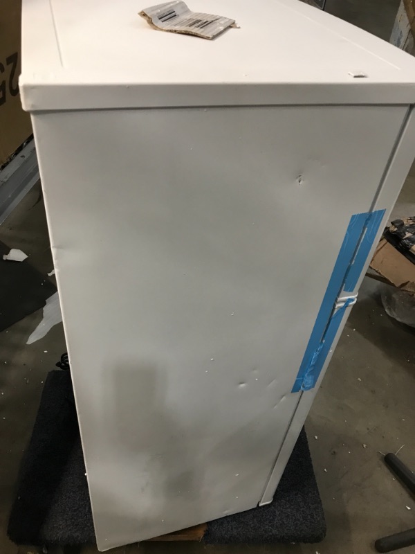 Photo 8 of 4.5 cu. ft. 2 Door Mini Fridge in White with Freezer
