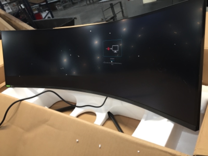 Photo 2 of SAMSUNG 49-inch Odyssey G9 Gaming Monitor | QHD, 240hz, 1000R Curved, QLED, NVIDIA G-SYNC & FreeSync | LC49G95TSSNXZA Model
