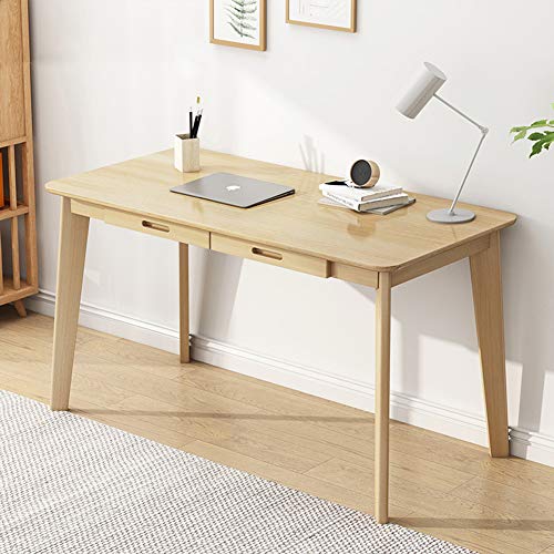 Photo 1 of IOTXY Solid Wood Writing Desk – Home Office Workbench Desk with Drawer, Laptop
