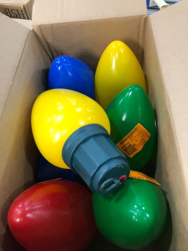 Photo 1 of 13 in. LED Jumbo Bulb, red (1), yellow (2), green(2) and blue(2)
