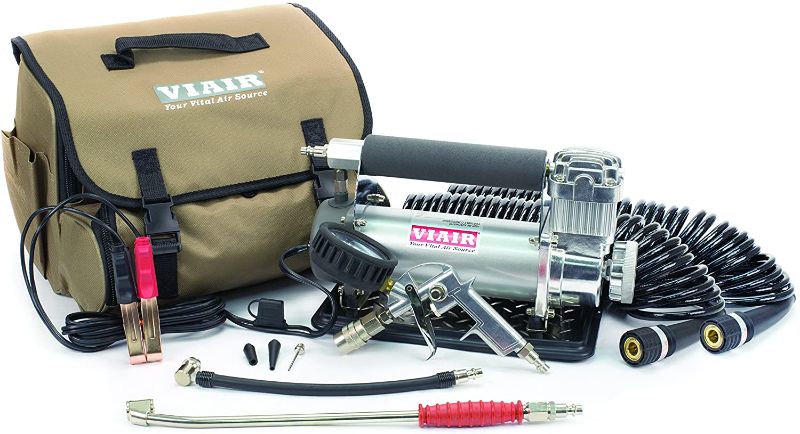 Photo 1 of VIAIR 450P-RV Silver Automatic Portable Compressor Kit (45053), 1 Pack
