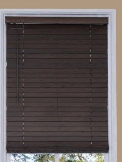 Photo 1 of 
Walnut Cordless 2 in. Distressed Faux Wood Blind 66.5 in. W x 72 in. L