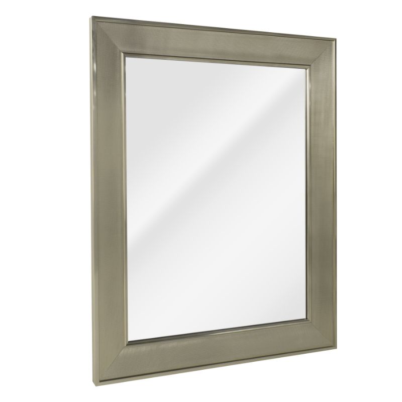Photo 1 of  Brushed Nickel Pave Framed Wall Vanity Mirror 29X35