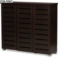 Photo 1 of ***PARTS ONLY*** Shoe Storage Cabinet Rack Organizer 3 Door Shelves Entryway 20 Pairs Boots Brown