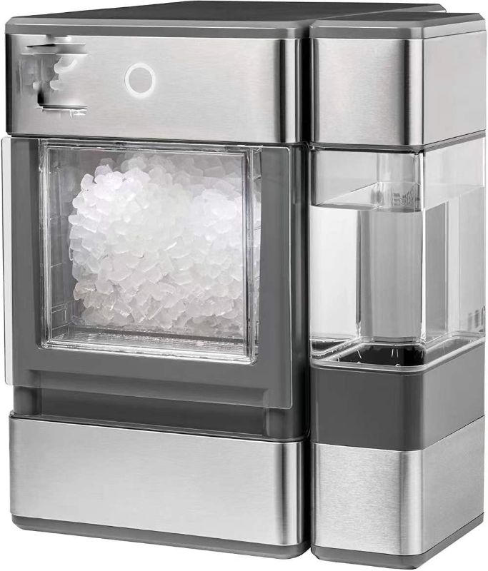 Photo 1 of Countertop Nugget Ice Maker with Side Tank | Portable Ice Machine with Bluetooth Connectivity | Stainless Steel Finish | Up to 24 lbs. of Ice Per Day

//POWERS ON//USED 