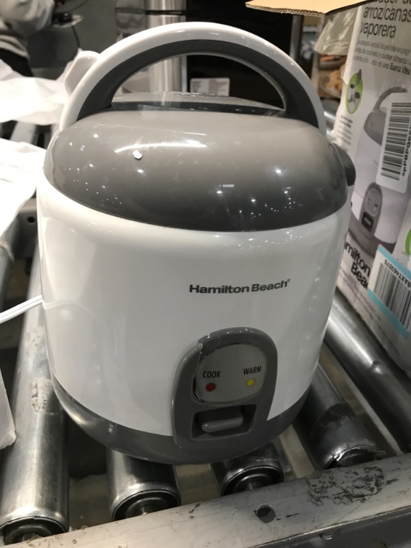 Photo 2 of Hamilton Beach 8 Cup Rice Cooker, White