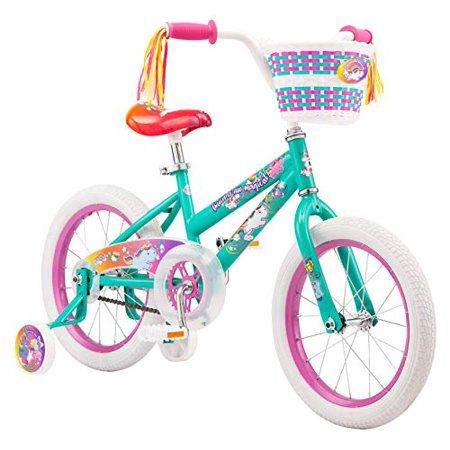 Photo 1 of Pacific Unicorn Character Kids Bike, 16-Inch Wheels, Ages 3-5 Years, Coaster Brakes, Adjustable Seat, Mint Green, One Size
