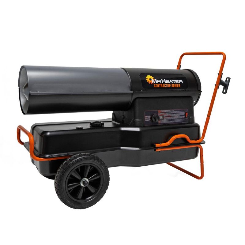 Photo 1 of 
Mr. Heater Contractor 210,000 BTU Portable Forced Air Diesel/Kerosene Heater, Black
