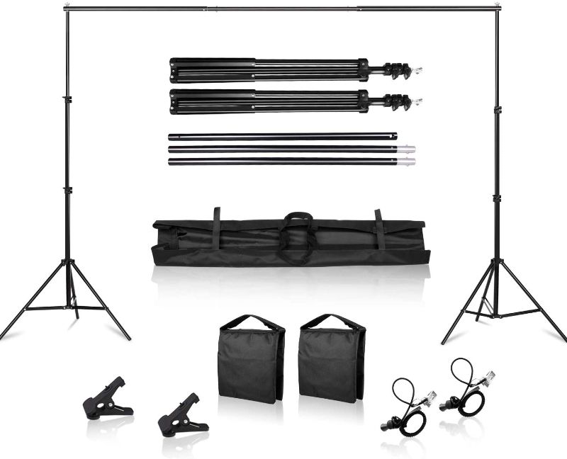 Photo 1 of ***INCOMPLETE***
Heavy Duty Background Stand, 2x2M Backdrop Support System Kit with Carry Bag for Photography Photo Video Studio,Photography Studio