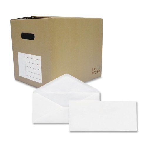 Photo 1 of Quality Park Gummed #10 Business Envelopes, 4 1/8" X 9 1/2", White Wove, 1000/Carton (QUA90020B)
