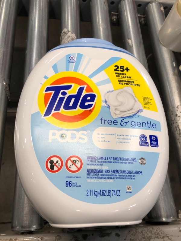 Photo 2 of Tide Pods Detergent, Free & Gentle - 96 pacs, 1.98 kg