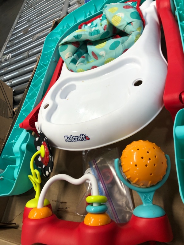 Photo 1 of Kolcraft Tiny Steps 2-in-1 Infant & Baby Activity Walker - Seated or Walk-Behind, Jubliee
