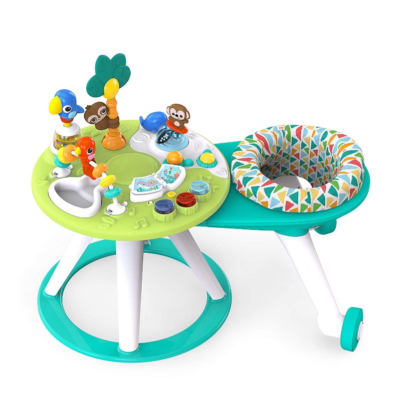 Photo 1 of Bright Starts Around We Go 2-in-1 Walk-Around Baby Activity Center & Table, Tropic Cool, Ages 6 Months+
