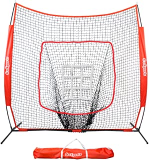 Photo 1 of Gosports 7' x 7' Baseball & Softball Practice Hitting & Pitching Net with Bow