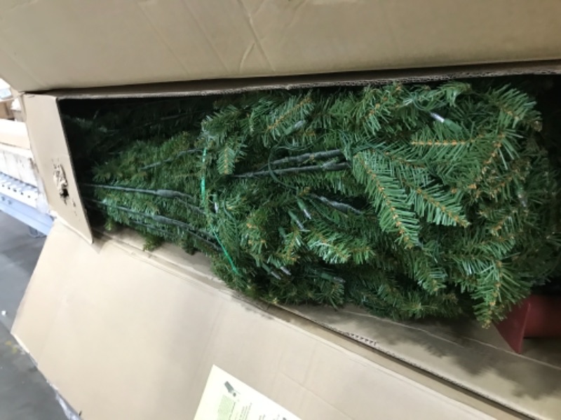 Photo 3 of **box 1 of 2** 12ft National Christmas Tree Company Pre-Lit Dunhill Fir Full Artificial Christmas Tree with 1200 Dual Color LED Lights & Powerconnect