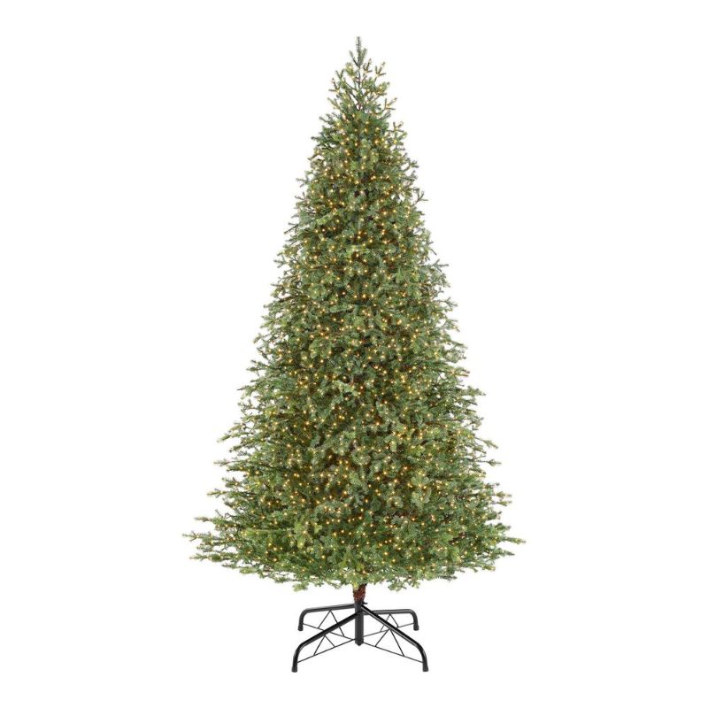 Photo 1 of **does not turn on** Home Decorators Collection 9 Ft Elegant Grand Fir LED Pre-Lit Artificial Christmas Tree with 3000 Warm White Micro Dot Lights
