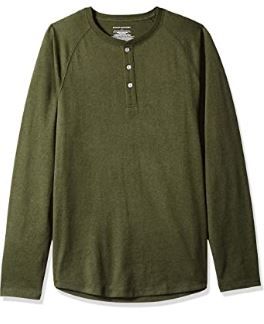 Photo 1 of Amazon Essentials Men's Slim-Fit Long-Sleeve Henley Shirt - XXL