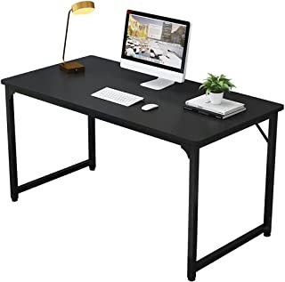 Photo 1 of WUGO Computer Desk 47.2" Home Office Writing Desk for Small Spaces, Modern Simple Style Table for Work Study Gaming,Workstation,Black (Black, 47.2)
