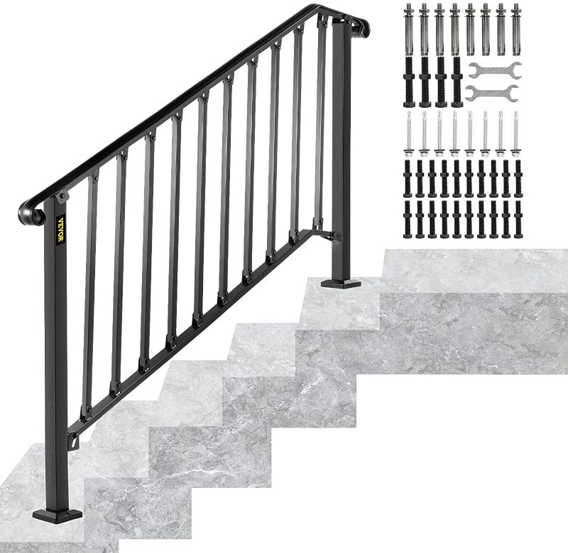 Photo 1 of 4' Happybuy Fits Handrail Picket, Black
