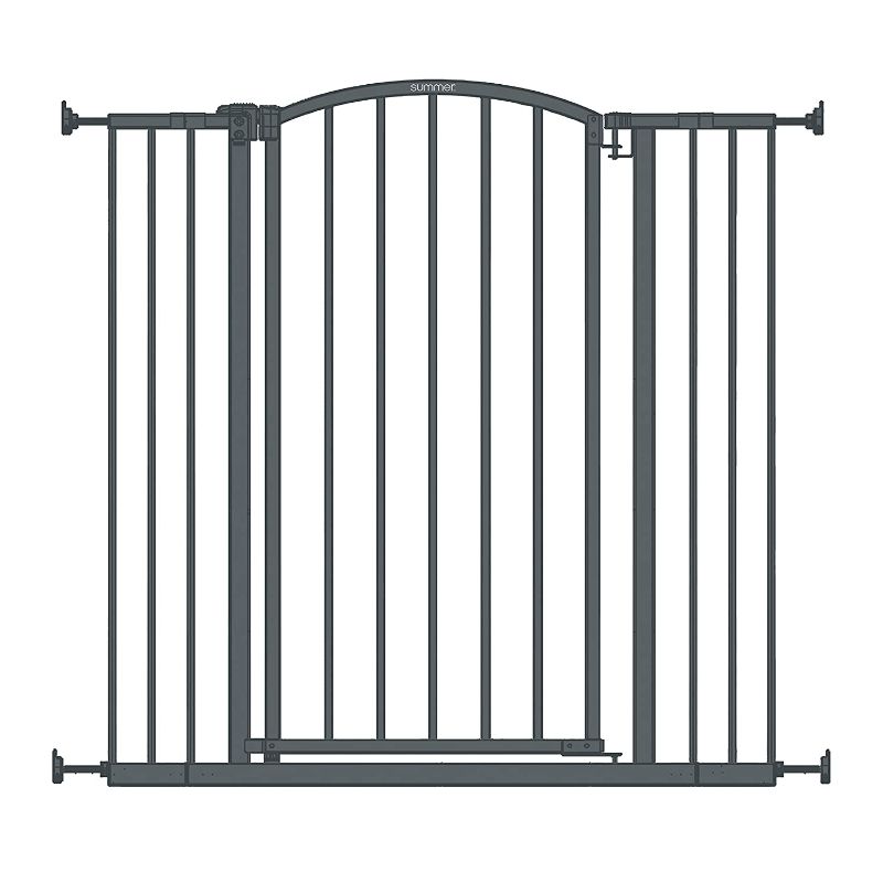 Photo 1 of 36" Summer Extra Tall Decor Safety Baby Gate, Gray 