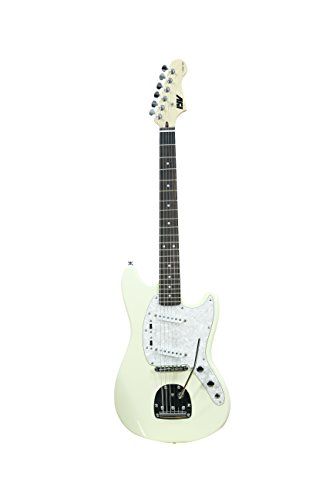 Photo 1 of  41.73 X 16.54 X 3.15"-  Ivy 6 String Solid-Body Electric Guitar, Right, Vintage White