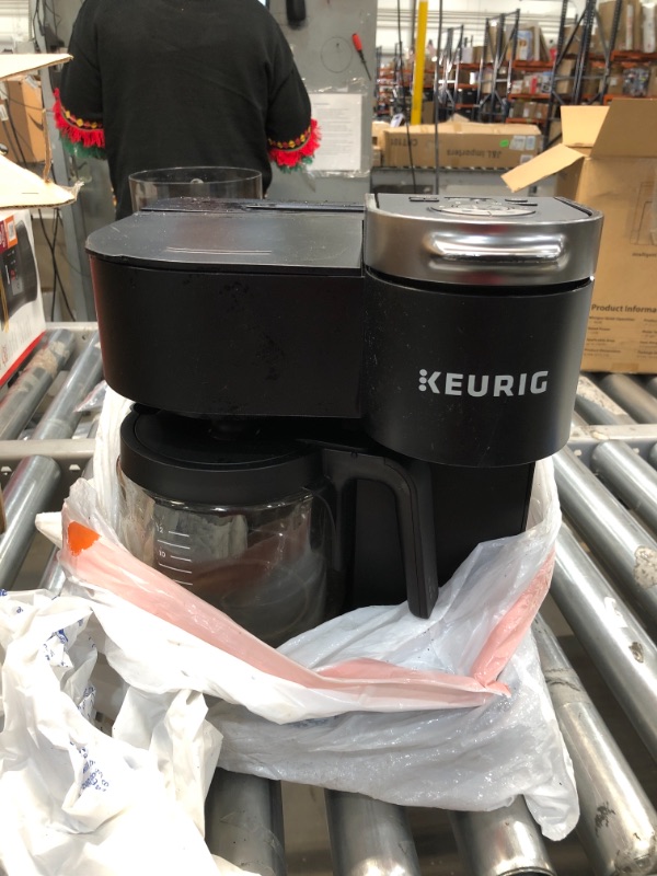 Photo 2 of **USED**
Keurig K-Duo Coffee Maker, Single Serve and 12-Cup Carafe Drip Coffee Brewer, Compatible with K-Cup Pods and Ground Coffee, Black
